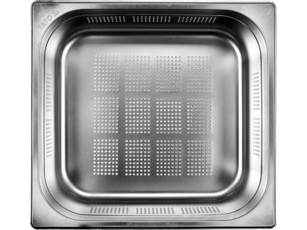 POJEMNIK GASTRONOMICZNY PERFOROWANY ZE STALI NIERDZEWNEJ GN 2/3 100MM 9L YATO