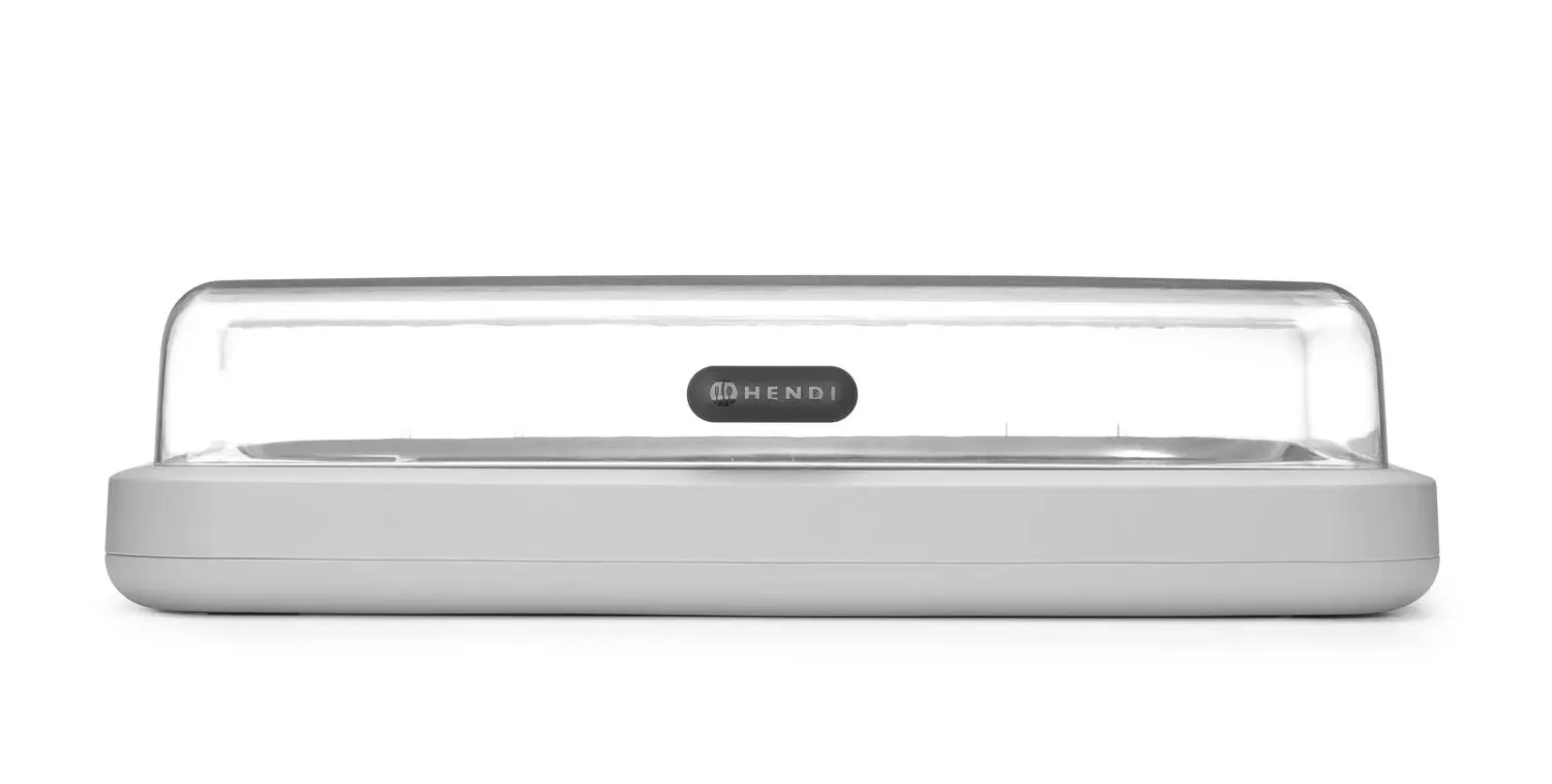 Witrynka chłodząca HENDI UNIQ, Prostokątna, GN 1/1, biały, 593x389x(H)147mm
