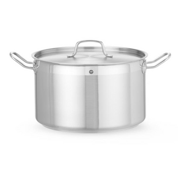 Garnek średni z pokrywką HENDI Profi Line 15L 320x(H)190mm