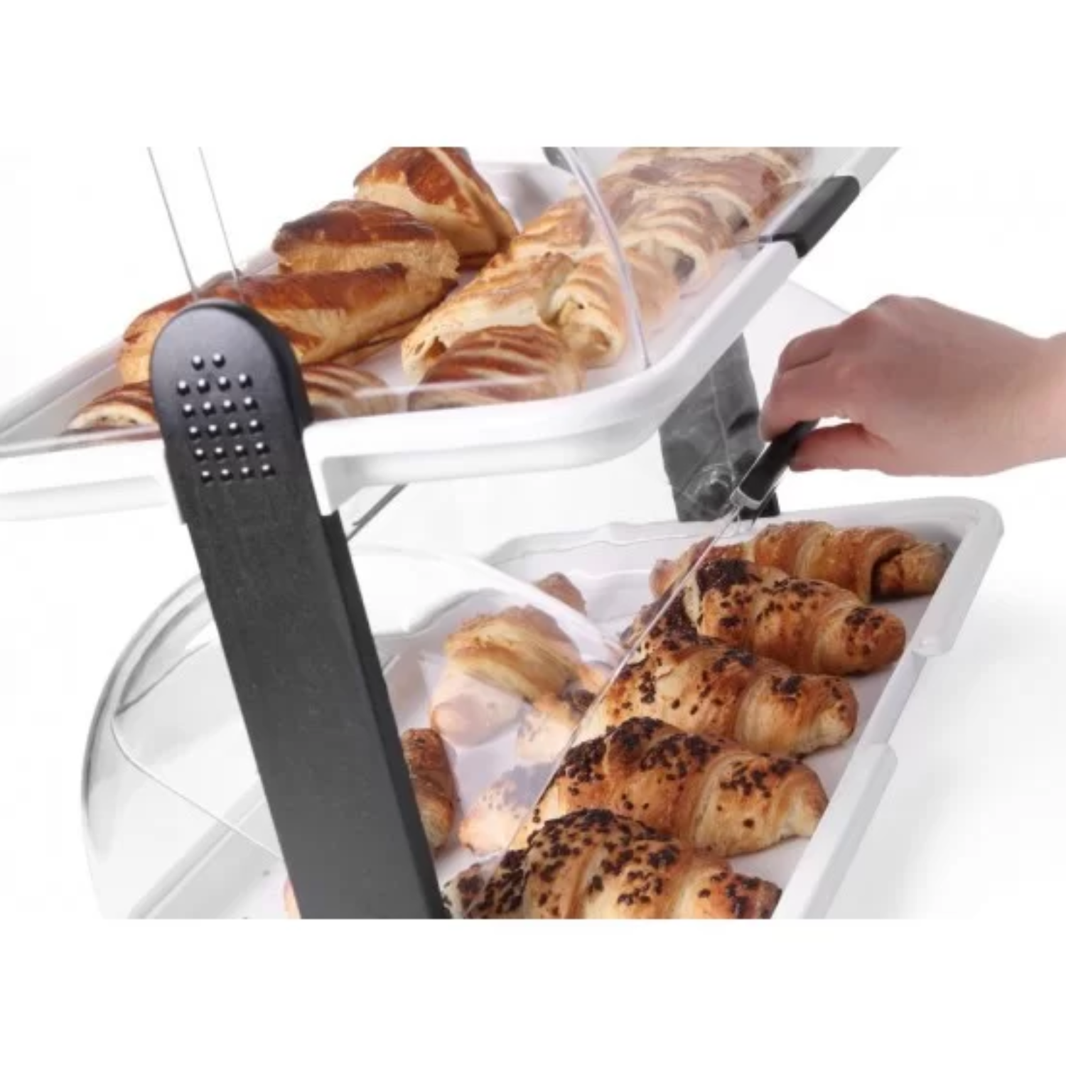 Witrynka Roll top - podwójna HENDI 380x260x(H)355mm