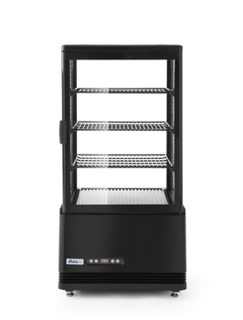 Witryna chłodnicza nastawna 68 l Arktic czarny 230V/170W 444x397x(H)875mm
