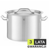 Garnek średni z pokrywką HENDI Budget Line 9L 250x(H)180mm