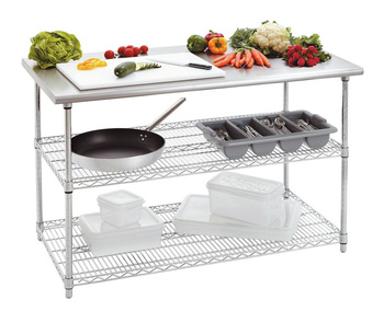 Stół roboczy 690, szer. 1300, 2 P Bartscher