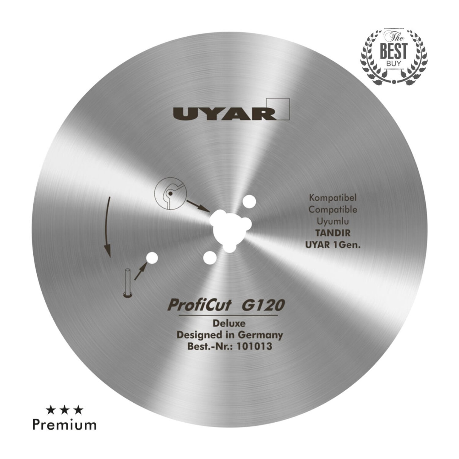 Ostrze gładkie 120mm, oryginalne, UYAR ProfiCut G120 Deluxe (2 gen.)