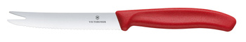 Nóż do sera i kiełbasy Victorinox czerwony (L)219mm
