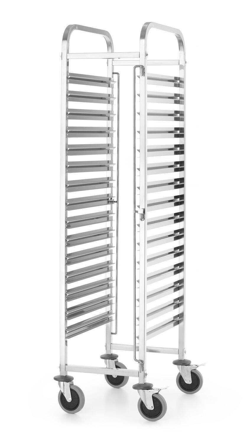 Wózek do transportu pojemników 15x GN 1/1 HENDI Kitchen Line GN 1/1 srebrny 380x550x(H)1705mm