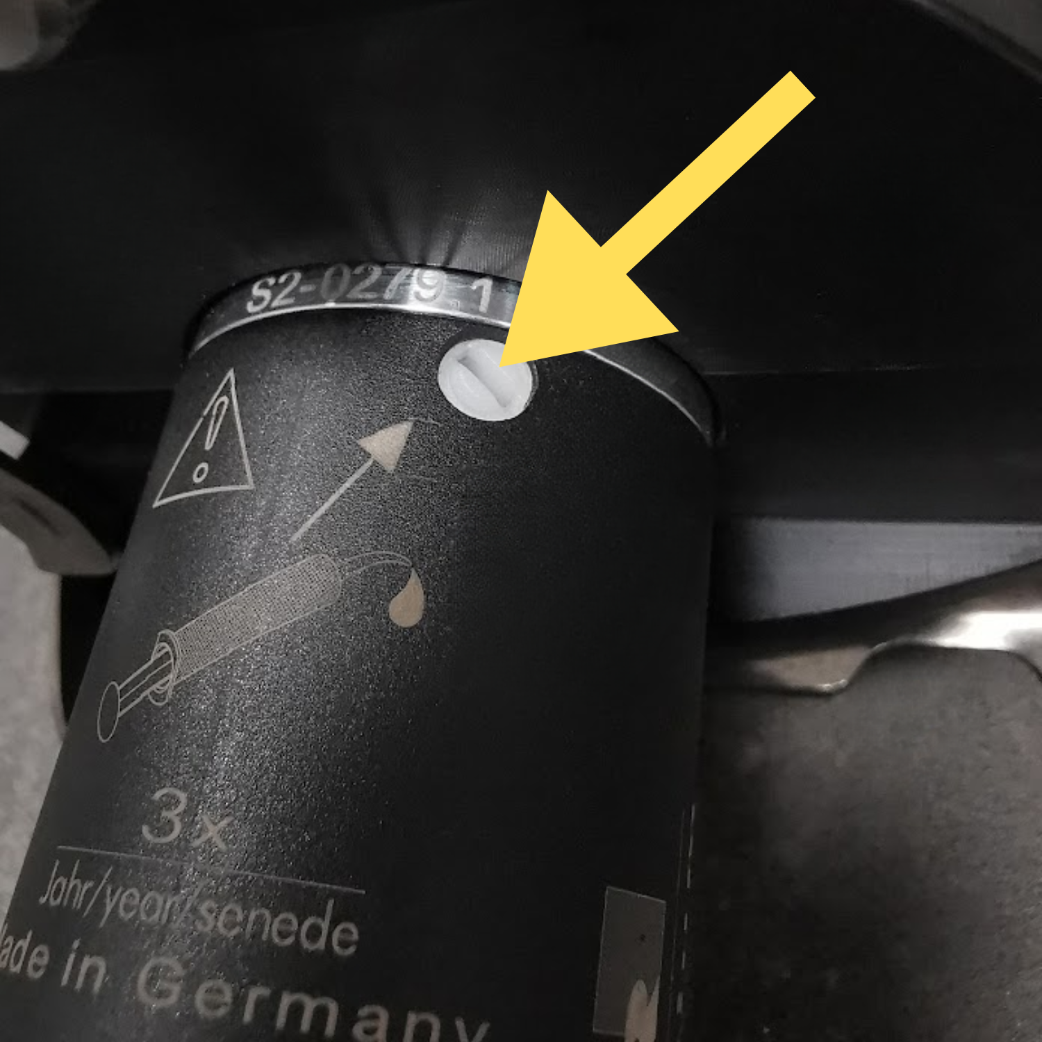 Śruba zabezpieczająca punkt smarowniczy POTIS M8060