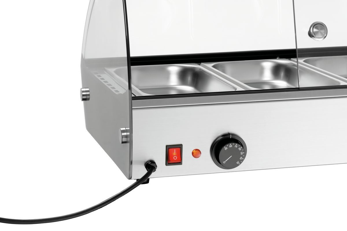 Witryna grzewcza nadstawna R4 4 x 1/3 GN Bartscher