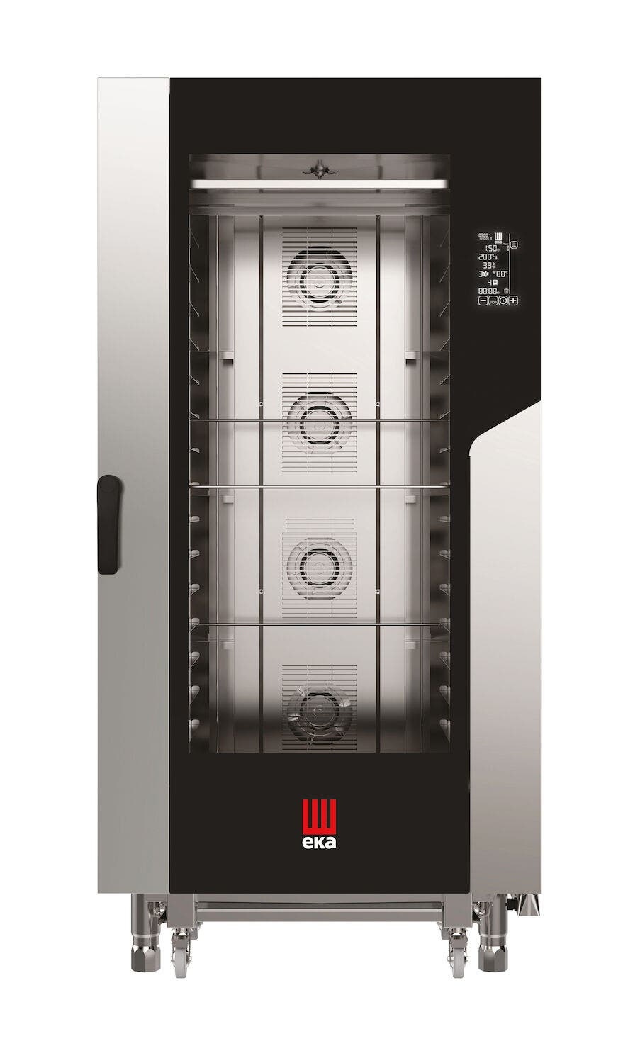 Piec konwekcyjno-parowy Millennial Black Mask Bakery 16× 600×400 mm - sterowany elektronicznie elektryczny Tecnoeka 400V/31000W 930x1035x(H)1900m