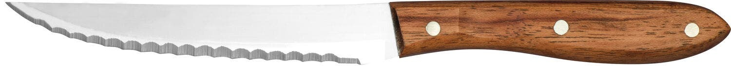 Noże do steków HENDI Profi Line z ząbkami uchwyt z drewna różanego