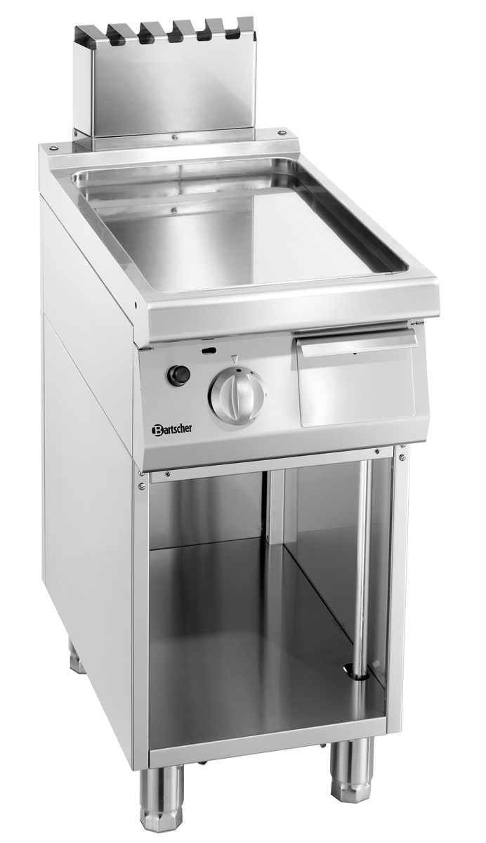 Płyta grillowa gazowa 700, szer. 800, Gładka, OP Bartscher