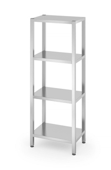 Regał magazynowy z 4 półkami pełnymi - skręcany HENDI Kitchen Line 600x400x(H)1800mm