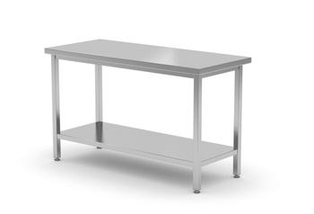Stół centralny z półką - skręcany HENDI Kitchen Line 1400x700x(H)850mm
