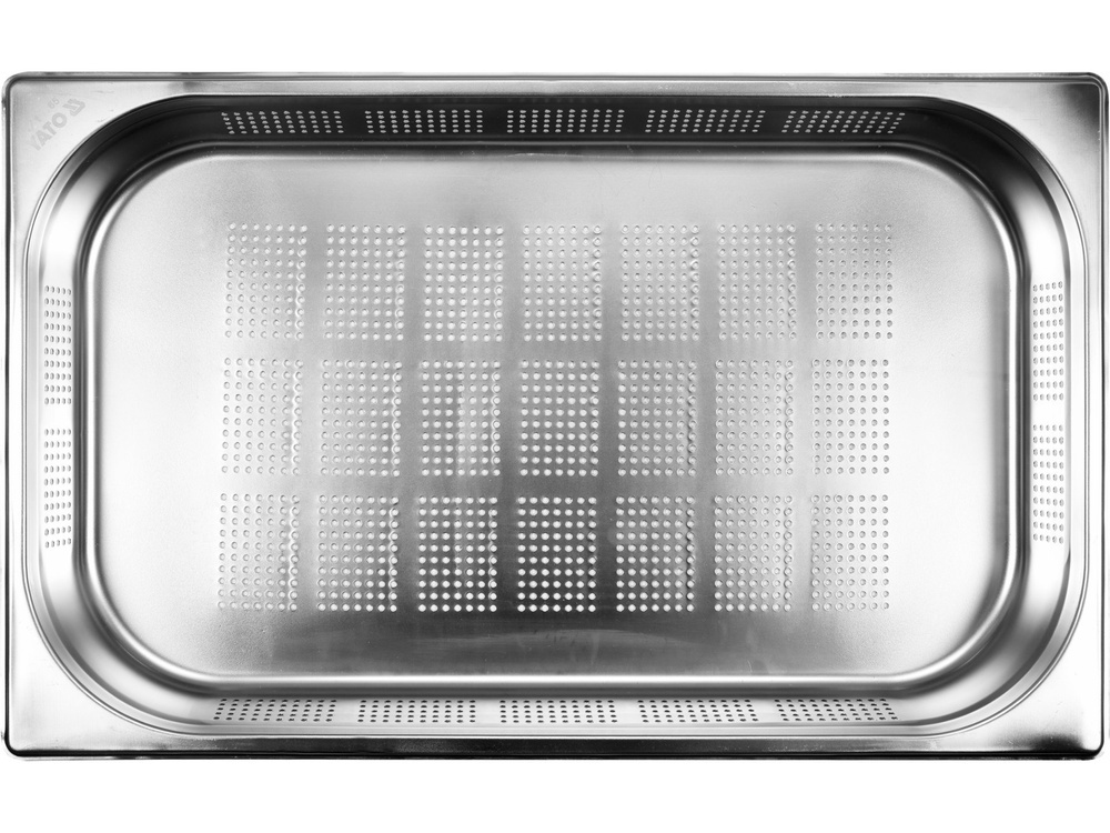 POJEMNIK GASTRONOMICZNY PERFOROWANY ZE STALI NIERDZEWNEJ GN 1/1 65MM 8,5L YATO