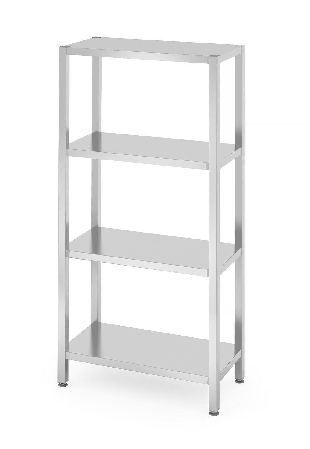 Regał magazynowy z 4 półkami pełnymi - skręcany HENDI Kitchen Line 800x400x(H)1800mm