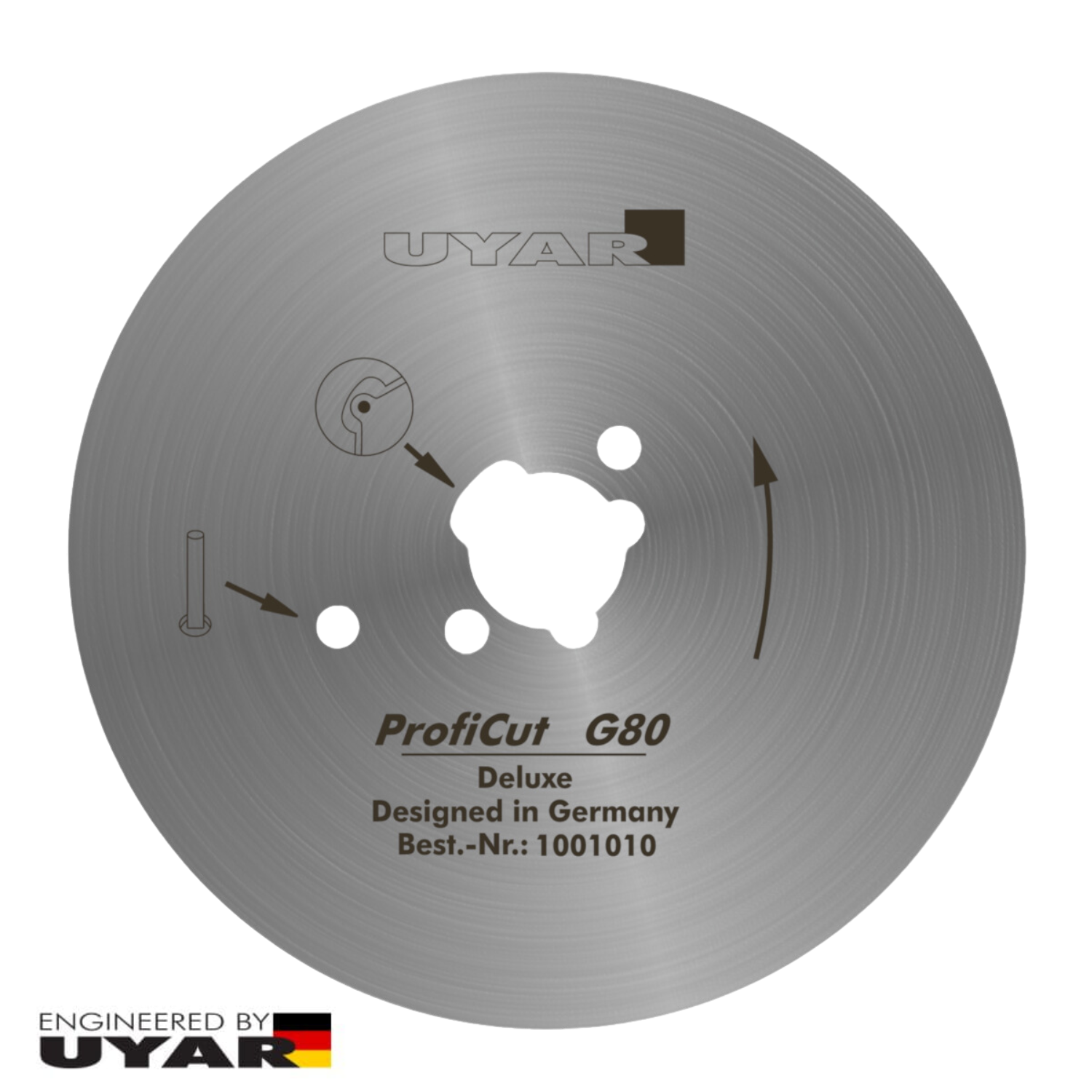 Ostrze gładkie 80mm, oryginalne, UYAR ProfiCut G80 Deluxe (2 gen.)