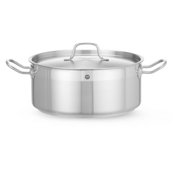 Garnek niski z pokrywką HENDI Profi Line 12L 320x(H)150mm