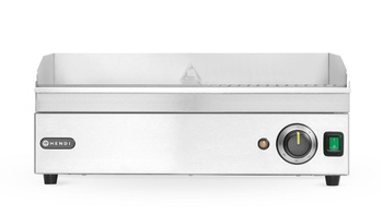 Płyta grillowa w połowie żebrowana HENDI Kitchen Line 1/2 gładka 1/2 ryflowana 220-240V/2400W 527x404x(H)233mm