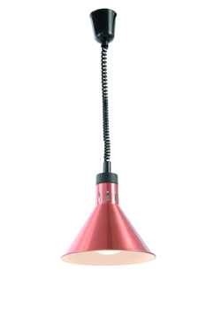 Lampa do podgrzewania potraw wisząca stożkowa HENDI miedziany 230V/250W 275x(H)250mm
