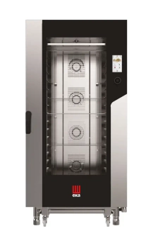 Piec konwekcyjno-parowy Millennial Touch Screen Bakery z automatycznym systemem myjącym 16× 600×400 mm - sterowany elektronicznie elektryczny Tecno