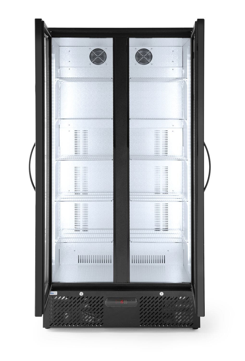 Lodówka barowa 2-drzwiowa Arktic 477L czarny 220-240V/365W 900x530x(H)1820mm