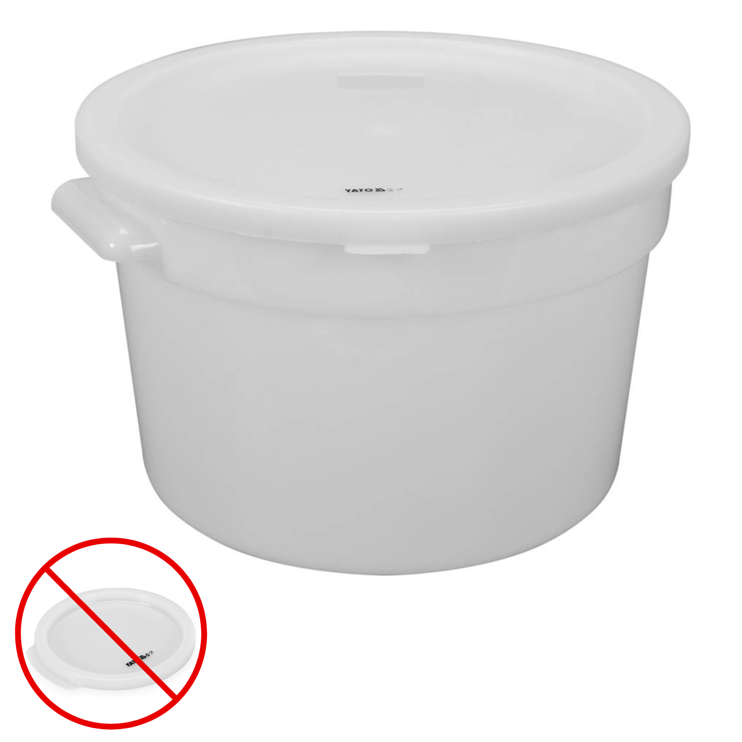 POJEMNIK DO ŻYWNOŚCI OKRĄGŁY PP 10L YATO