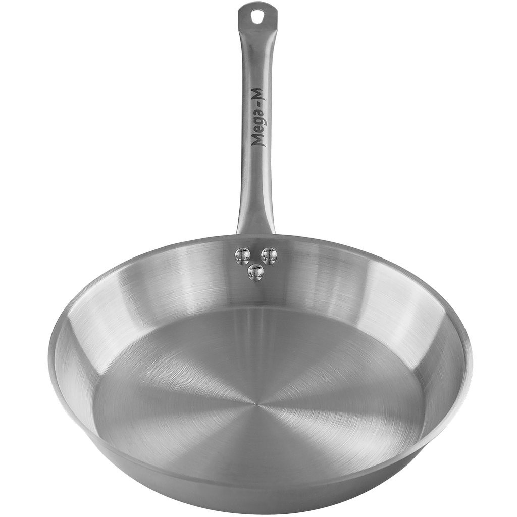 Patelnia 32cm, stal nierdzewna, dno sandwich, MEGA-M MTP001837