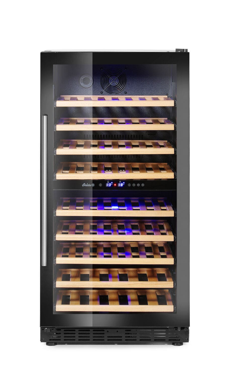 Lodówka do wina 2-strefowa 72 butelki Arktic 232L 220-240V/110W 595x675x(H)1215mm