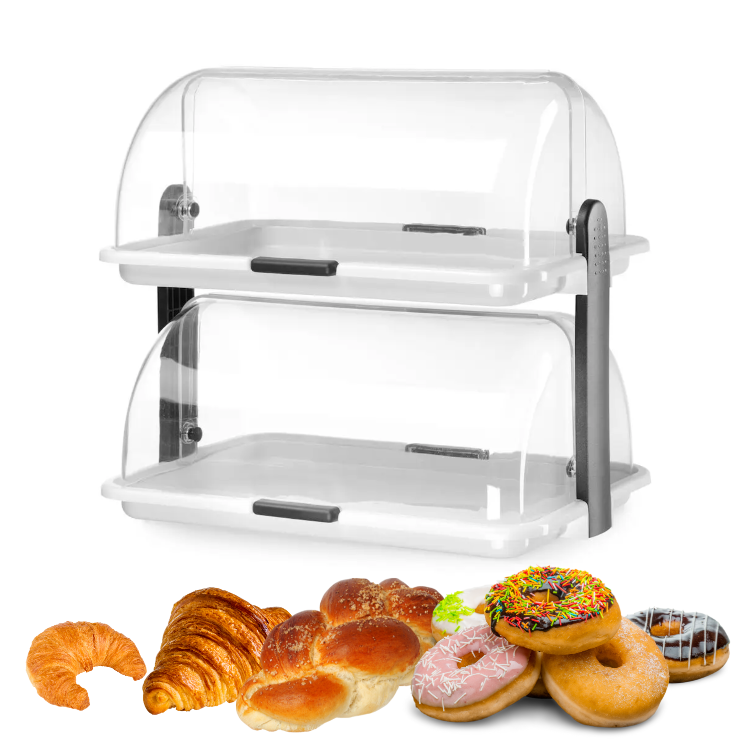 Witrynka Roll top - podwójna HENDI 380x260x(H)355mm