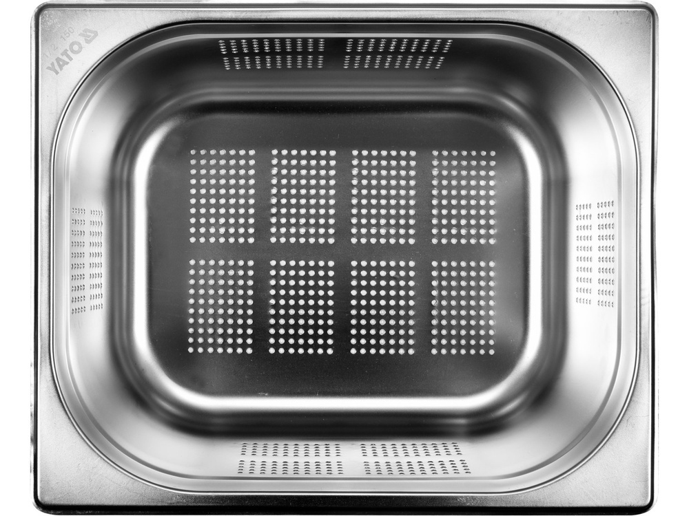 POJEMNIK GASTRONOMICZNY PERFOROWANY ZE STALI NIERDZEWNEJ GN 1/2 150MM 10L YATO