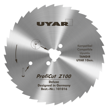 Ostrze ząbkowane 100mm, oryginalne, UYAR ProfiCut Z100 Deluxe (2 gen.)