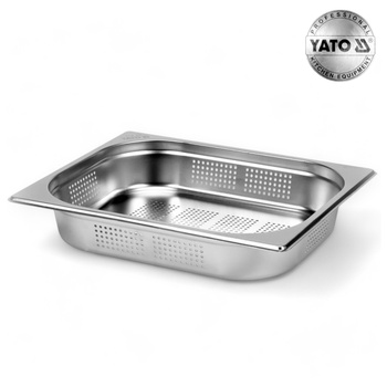 POJEMNIK GASTRONOMICZNY PERFOROWANY ZE STALI NIERDZEWNEJ GN 1/2 65MM 4,5L YATO