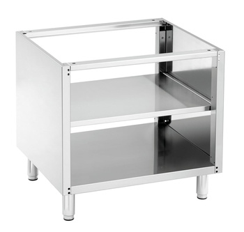 Podstawa z półką 600, szer. 600mm, StCrNi Bartscher