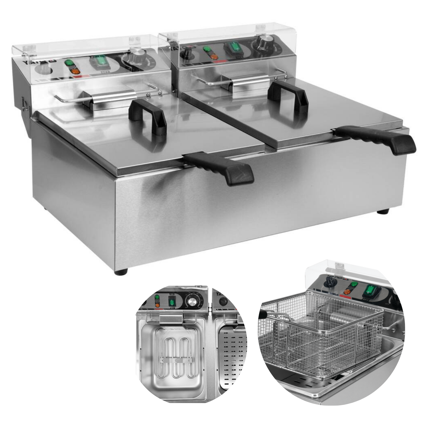 FRYTOWNICA PODWÓJNA 2X6L 2X3KW YATO