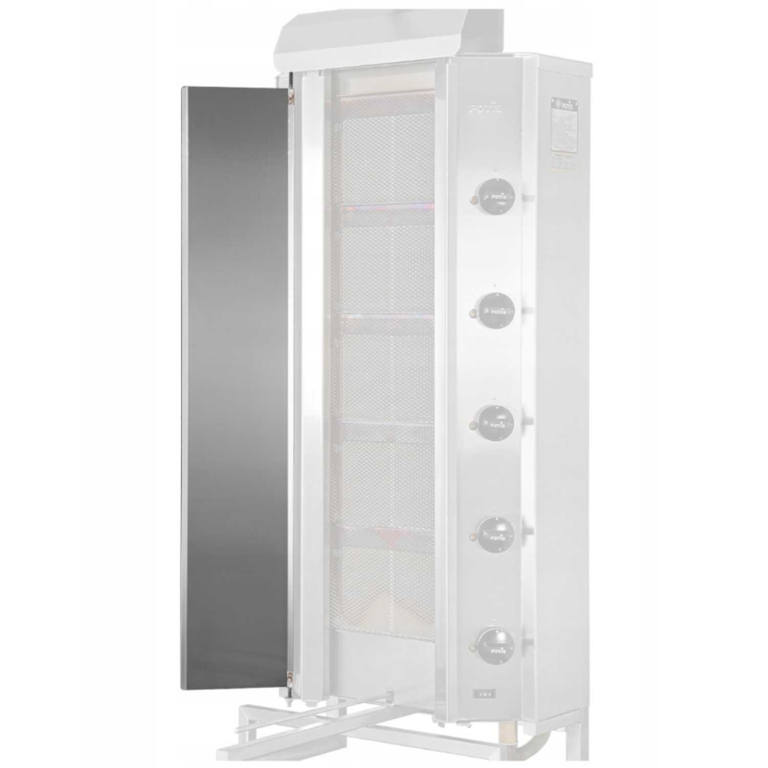 Drzwiczki do GD4 osłony koncentrujące ciepło 765mm do opiekacza Potis GD4