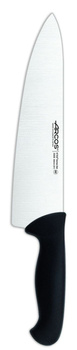 Nóż szefa kuchni z szerokim ostrzem seria 2900 Arcos czarny (L)386mm