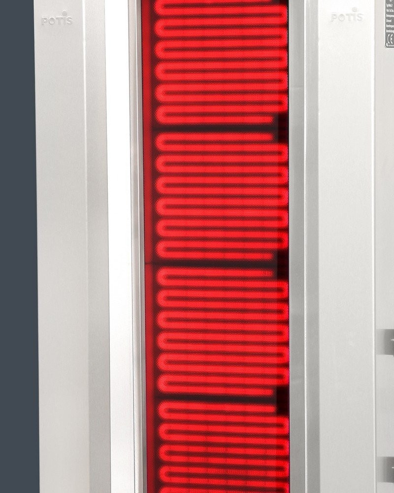 Opiekacz elektryczny do kebaba, ceramiczny, do 50 kg, 7,6 kW, POTIS CE4