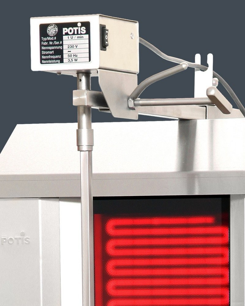 Opiekacz elektryczny do kebaba, ceramiczny, do 50 kg, 7,6 kW, POTIS CE4
