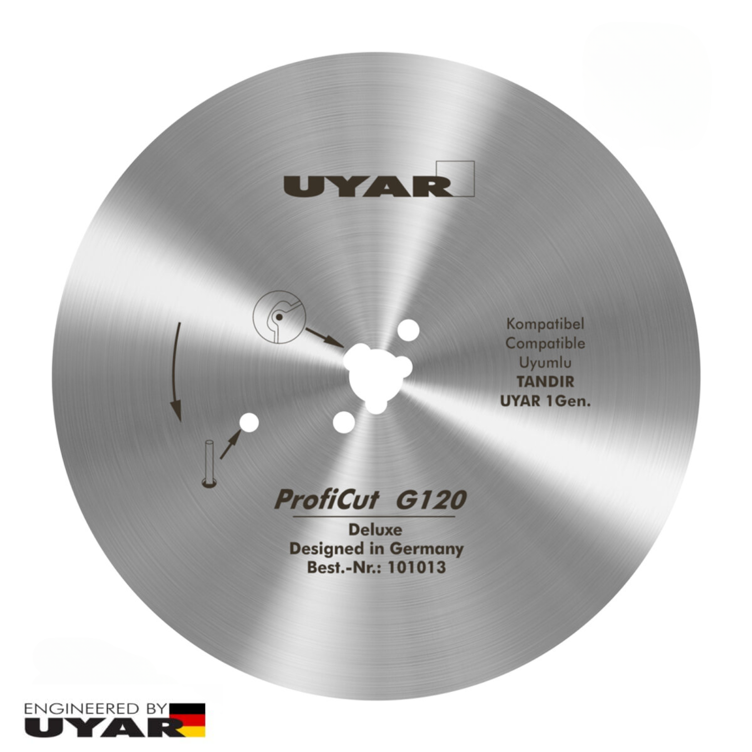 Ostrze gładkie 120mm, oryginalne, UYAR ProfiCut G120 Deluxe (2 gen.)