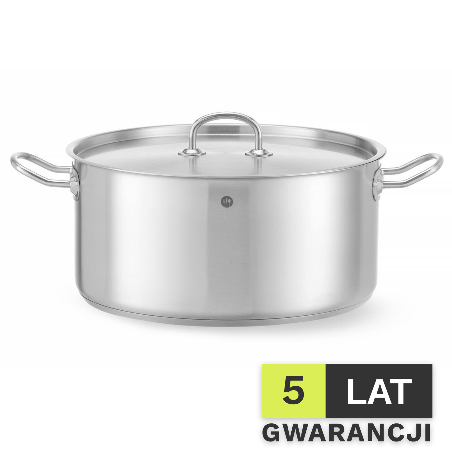 Garnek niski z pokrywą HENDI Kitchen Line 12L 320x(H)150mm