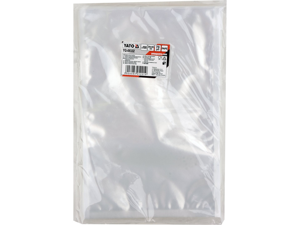 WORKI DO PAKOWAREK KOMOROWYCH 200X300 70UM PAPE, 100SZT YATO