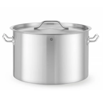 Garnek średni z pokrywką HENDI Budget Line 23L 350x(H)240mm