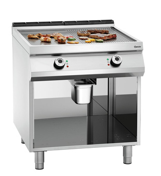 Płyta grillowa elektryczna, 1/2+1/2, PO Bartscher