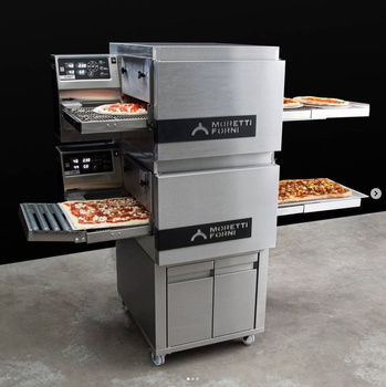 Elektryczny piec taśmowy przelotowy T64 2x 600x410 MORETTI FORNI MFMT64E2 - Seria T