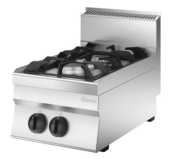 Kuchnia gazowa 2-palnikowa 650, TG Bartscher