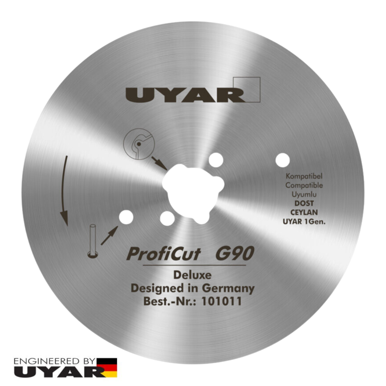 Ostrze gładkie 90mm, oryginalne, UYAR ProfiCut G90 Deluxe (2 gen.)