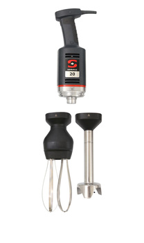 Mikser ręczny z ramieniem miksującym i wymiennym ramieniem ubijającym MB-21 Sammic 230V/300W ø82x(H)mm