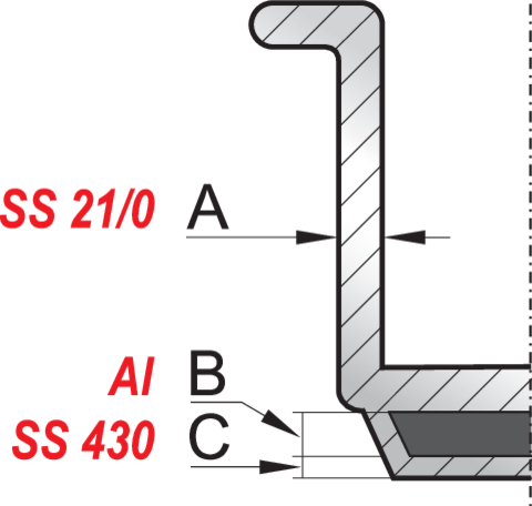 PATELNIA ZE STALI NIERDZEWNEJ 24CM YATO