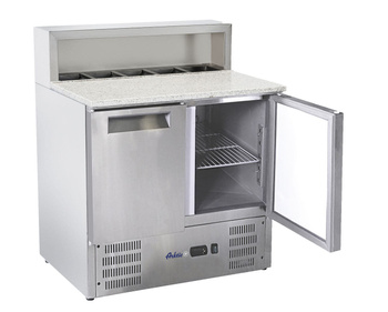 Stół chłodniczy z nadstawą i blatem granitowym Arktic 247L 230V/145W 900x700x(H)1070mm