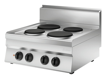 Kuchnia elektryczna 4-palnikowa 650, szer. 700, US Bartscher